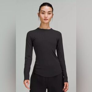 Lululemon Hold Tight Long-Sleeve Shirt, Black, Size 8